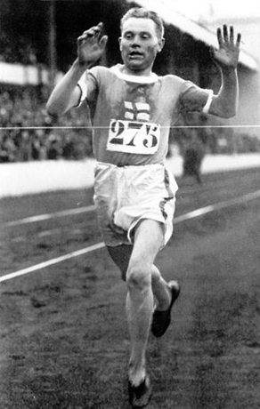 Paavo Nurmi at the Olympic Games of Antwerp in 1920.
