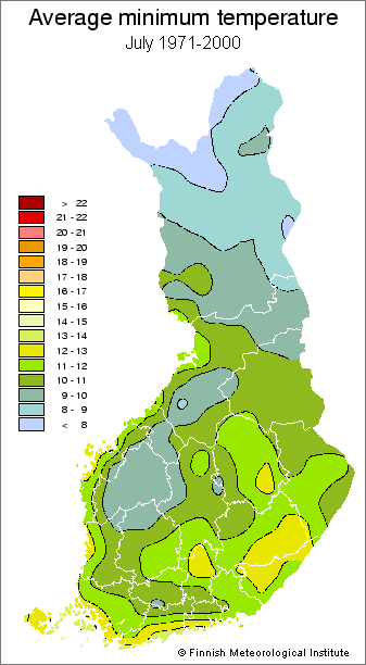 Precipitaciones mensuales, Julio 1971-2000