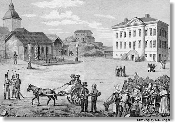 Senate Square in 1820.