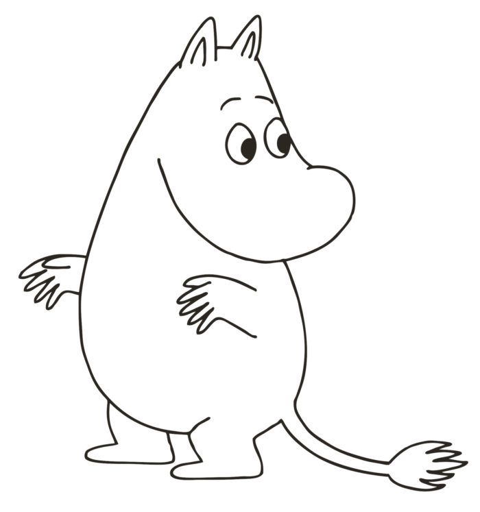 A white, hippo-looking creature.