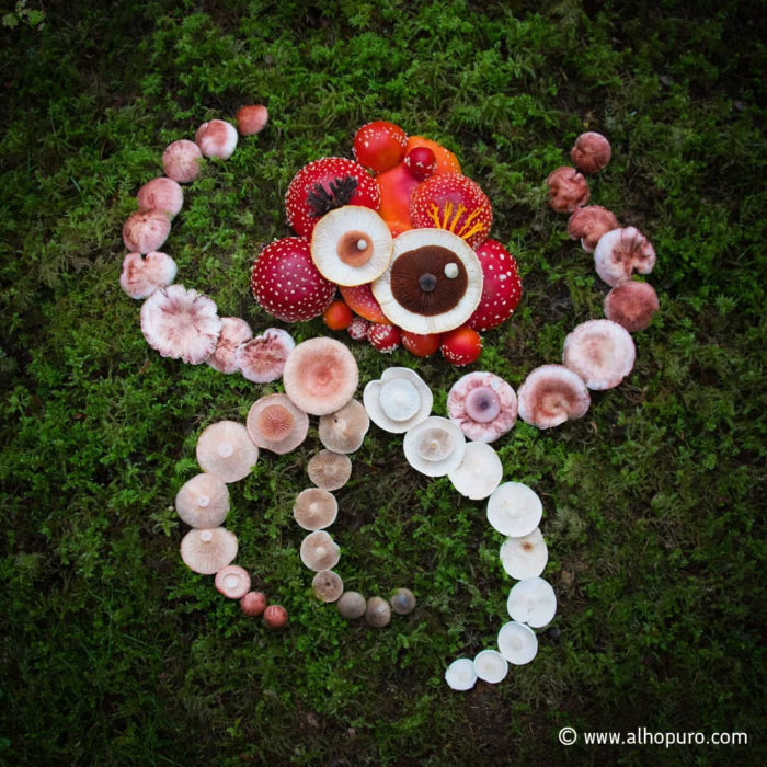 A mushroom constellation in the shape of an octopus.