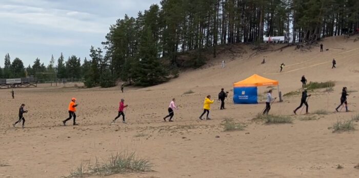 Finland’s quirky sand skiing world championship also carries a climate warning
