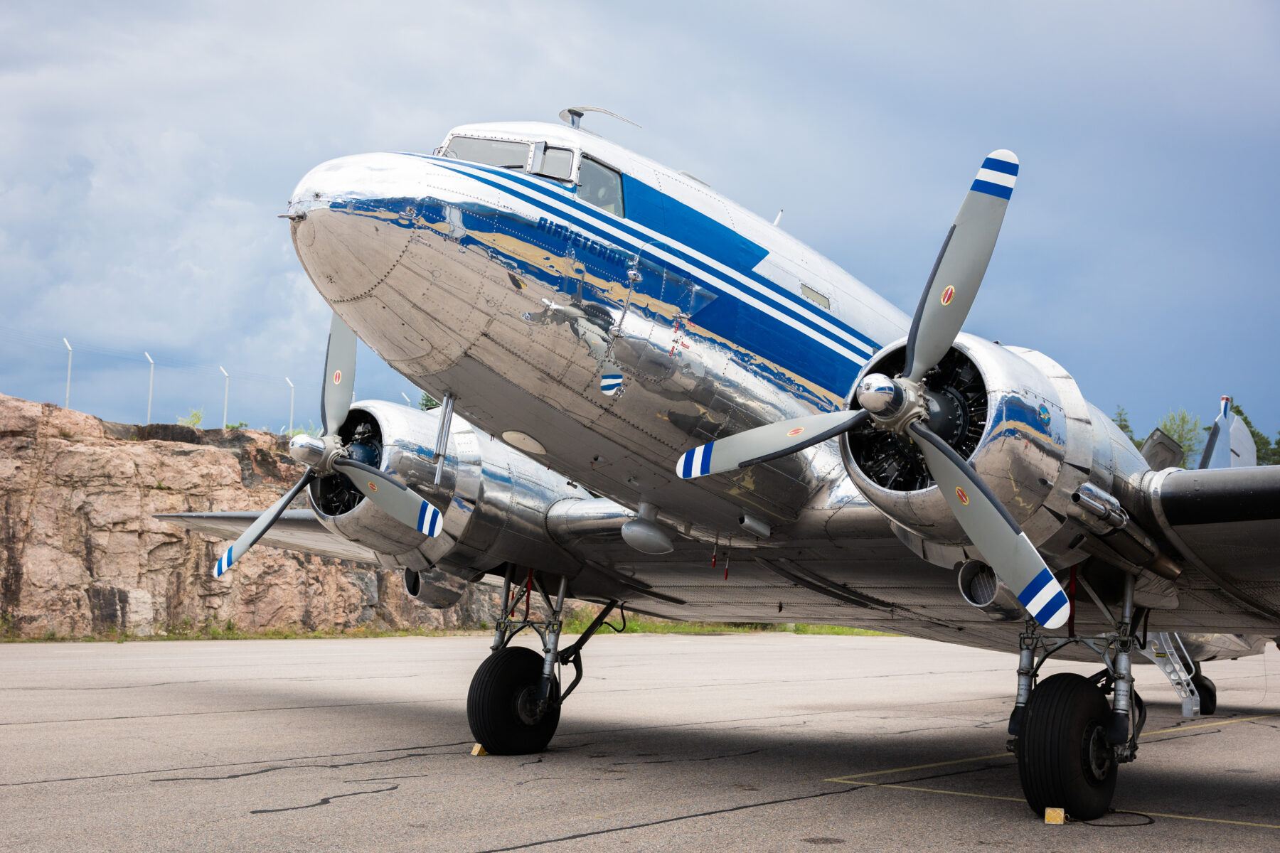 Fly into history along Finland's south coast, in a vintage DC-3